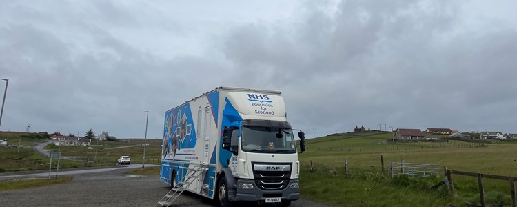 NHS Scotland Mobile Skills Unit takes training to Shetland image NHS Scotland Mobile Skills Unit takes training to Shetland