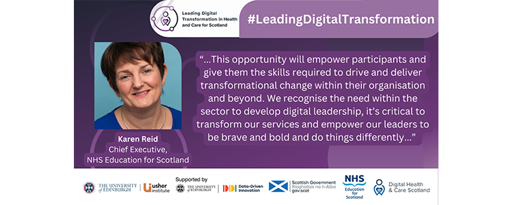 Leading Digital Transformation in Health and Care for Scotland programme launches image Leading Digital Transformation in Health and Care for Scotland programme launches