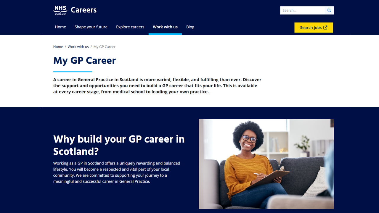 New online hub launched to support General Practitioner careers in Scotland